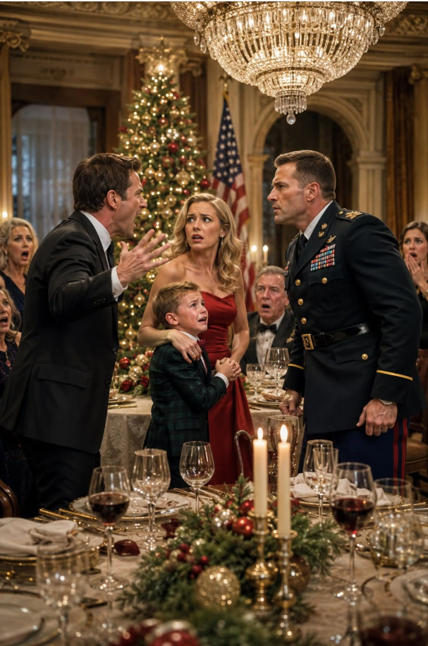 My Brother Slapped My Six-Year-Old At Christmas Dinner And Called Him “Undisciplined”—But When My Soldier Husband Stood Up...