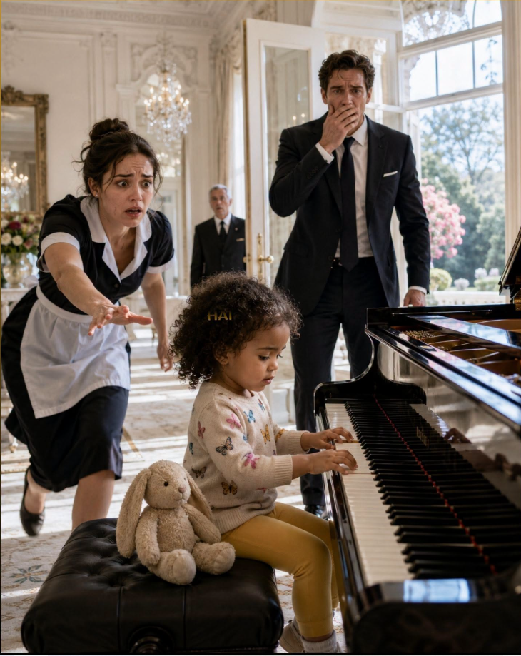 “Keep the Maid’s Kid Out of Sight,” the Billionaire Said—Until Her Tiny Hands Played the Song His Dead Wife Never Let Anyone Hear, Then Revealed Who Really Brought It Home