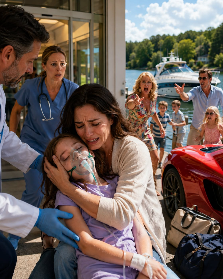 1.My 10-year-old daughter almost died during a severe allergic reaction after my family abandoned her and refused to call an ambulance. Instead, they took the other kids on a luxury day trip like nothing was happening. I never raised my voice, but three hours later, their lives began falling apart.