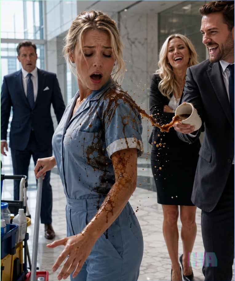 The coffee hit Riley Hale before she had time to turn away.
