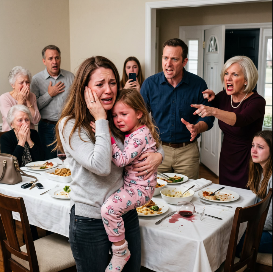 My Husband Slapped Me for Taking Our 104°F Daughter to the Doctor Instead of Cooking for His Mother's Guests.