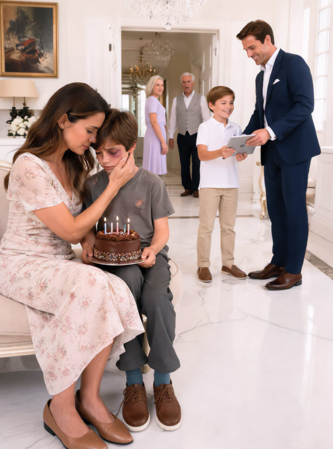 "My husband dismissed our seven-year-old son for asking for a simple birthday cake, then presented his nephew with a brand-new tablet the very next day. When my father noticed the small birthday sign Noah had made, he looked at Ryan and said, “By tomorrow, everything you take for granted will begin to change.”