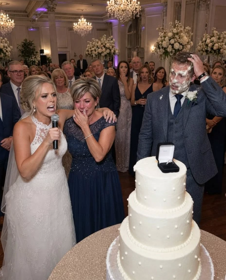 At our extravagant wedding reception, my wealthy new husband intentionally dropped a hundred-dollar bill beside my mother’s feet.