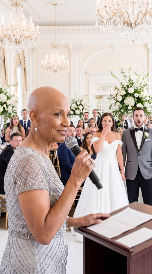 I woke up bald on my son’s wedding morning with a note from my future daughter-in-law telling me I finally looked the way an old woman should. Only hours later, I was supposed to transfer $120 million of our family inheritance to the newlyweds—but by the time the wedding toast began, I was no longer the one about to be humiliated.