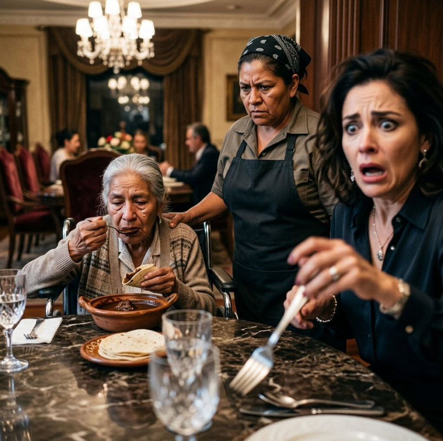 "The millionaire's mother hadn't eaten or drunk anything for months... until the new chef served dinner right in front of her wife.