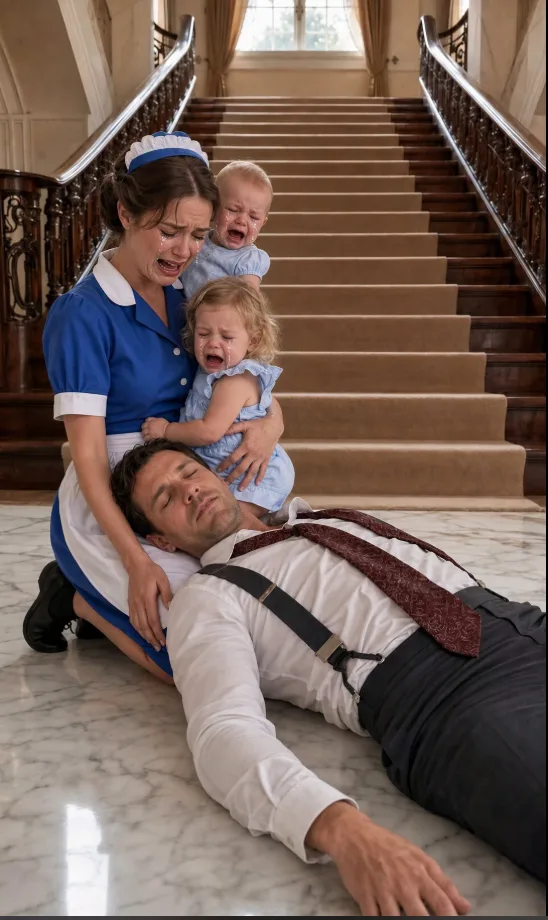 The cold marble of the grand staircase bit into Victor Hale’s shoulder blade, a stark, agonizing reminder of the cheap stunt he had just pulled.