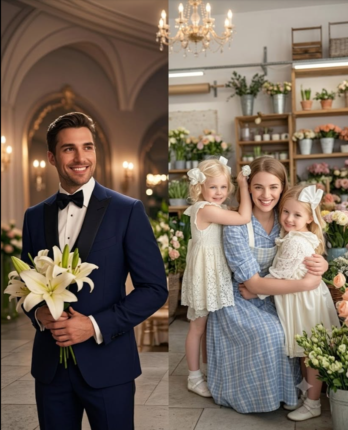 THE MILLIONAIRE STOPPED TO BUY FLOWERS — BUT DESTINY STRUCK WHEN HE SAW HIS EX WITH TWIN DAUGHTERS