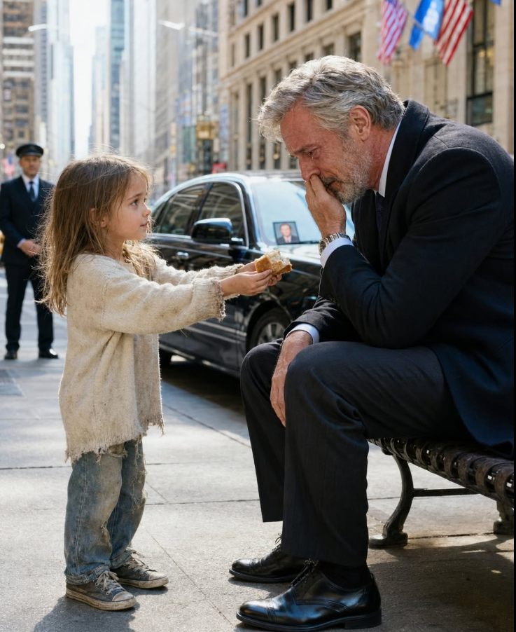 "Sir... Are You Crying from Hunger Too?" the Beggar Girl Asked—She Had No Idea He Was a Millionaire.