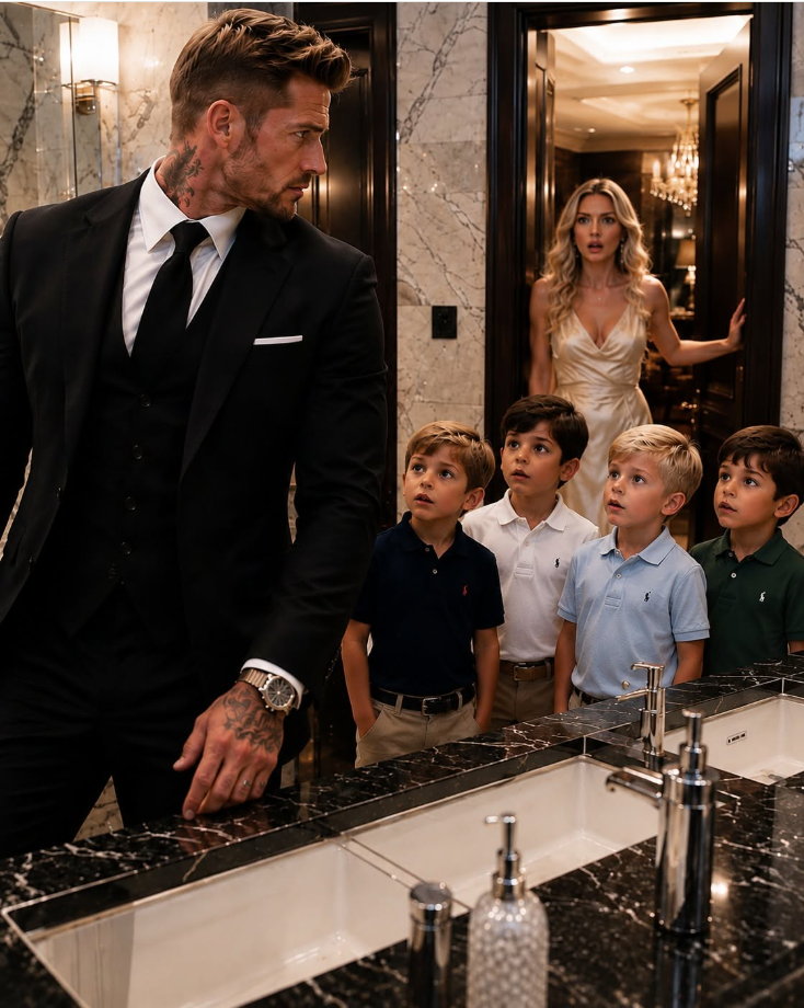 I walked into a restaurant bathroom expecting to announce my engagement that night, only to discover four little boys who looked exactly like me—and the woman I thought abandoned me six years earlier was hiding the truth. My family had built my future around a lie, and those four children were about to destroy everything I thought I knew.
