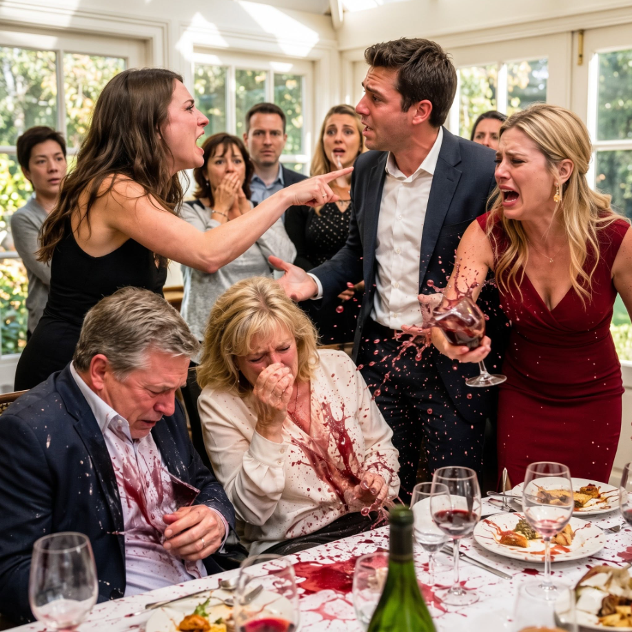 My Sister-in-Law Spilled Wine All Over My Parents While His Family Laughed. I Gave My Husband 5 Minutes to Fix It—or See Me in Divorce Court.