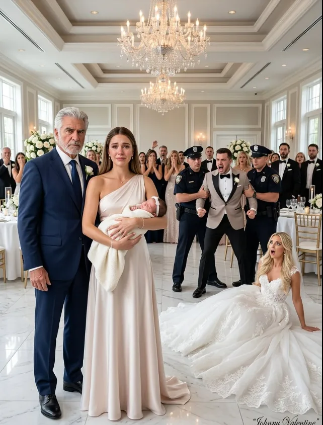 The heavy, soundproofed mahogany doors of the Imperial Grand ballroom muffled the collective laughter of two hundred guests, yet Derek’s voice still pierced through the thick barrier.
