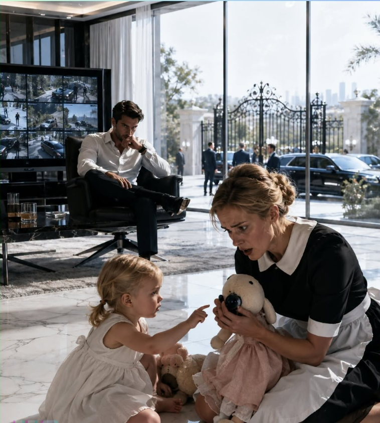 The Billionaire Mafia Boss Watched Every Enemy Outside His Gates Until the Maid’s Toddler Found the Camera Hidden Inside Her Doll