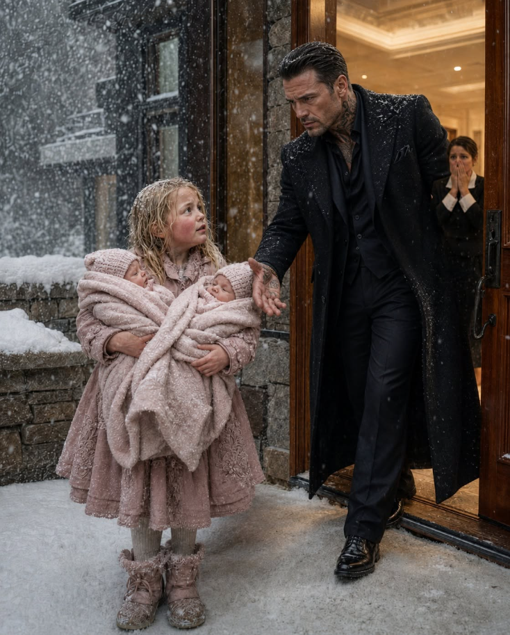 A six-year-old girl carried two infants through a brutal mountain snowstorm until she collapsed at the mansion of the wealthy uncle she'd never met. He had spent eight years believing his sister had abandoned him—but the silver bracelet clenched in the child's icy hand proved someone had built that belief on a lie.