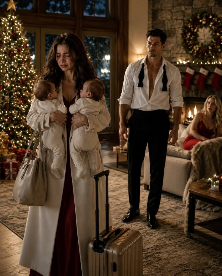 At exactly 11:47 on Christmas Eve, my husband destroyed our marriage with a single photo he never meant to send me. By sunrise, he would come home to a silent apartment, an empty nursery, and two missing babies—and for the first time in his life, all his money and power wouldn't be enough to bring us back.