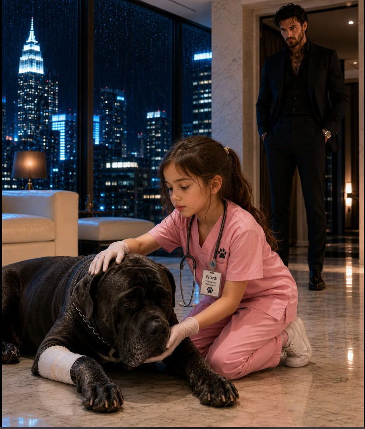 New York’s most intimidating power broker had a massive Mastiff that specialists couldn’t help, and after weeks of refusing food or affection, the animal seemed to have simply stopped trying. Then I arrived at his penthouse with overdue rent, no veterinary degree, and three quiet words for the dog—and the powerful man watching from the darkness had no idea I understood exactly what it meant to lose the will to trust.