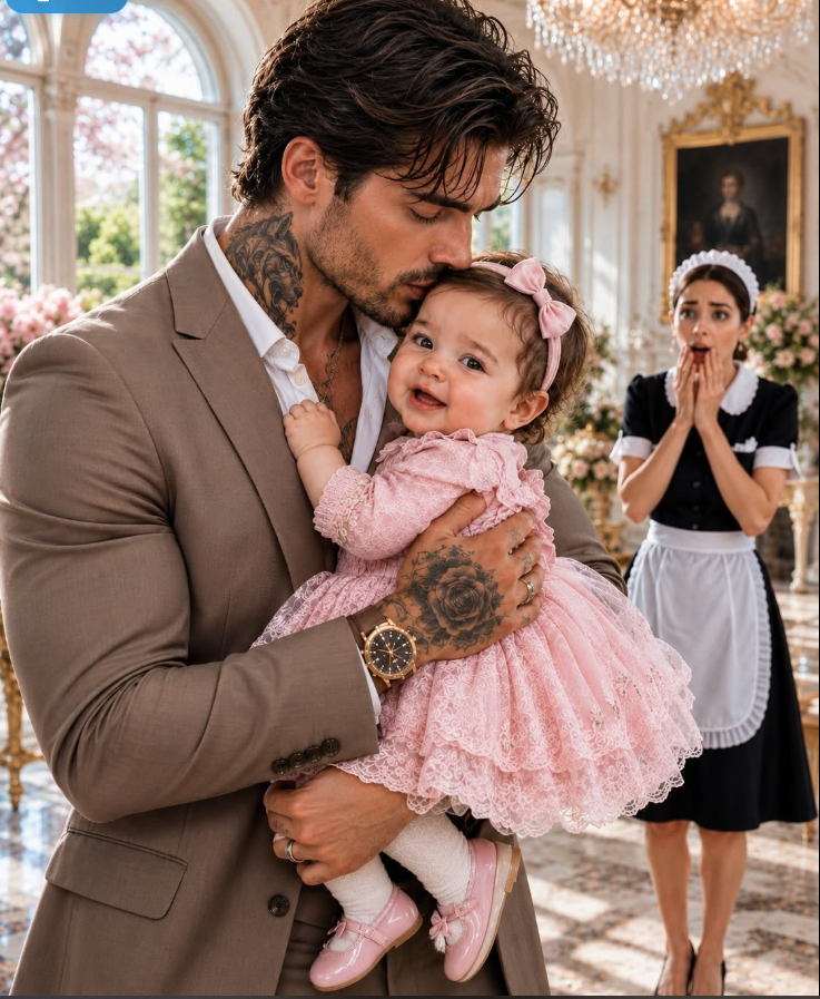 I carried my sick baby into the mansion of New York’s most feared underworld figure, expecting to be fired for bringing her to work. Instead, Dominic Romano recognized the silver locket around her neck—and minutes later, men were forcing their way through his gates because my daughter was the person they had come to find.