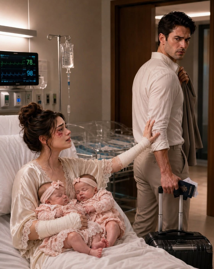 My husband looked me in the eyes, pointed at our 6-month-old twin daughters, and said, “You wanted to be a mother, so start acting like one.” Then he left for a 4-day fishing trip while I survived alone on almost no sleep. When he finally came home, smiling like nothing had happened, he unlocked the front door… and immediately realized our family would never be the same again.