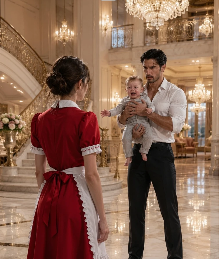 "Three weeks after burying her own baby, a grieving maid walked into a Mafia boss’s mansion—and his nine-month-old son suddenly stopped crying the moment she held him. But when the father checked the security footage to find out why, he discovered a terrifying secret hidden beneath the baby’s crib… and realized the woman in his arms was connected to his family in a way no one could explain.