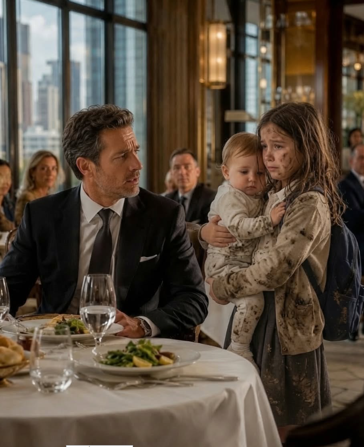 “Sir, Can We Eat The Leftovers ” A Poor Girl Asks, Unaware She’s Talking To A Millionaire