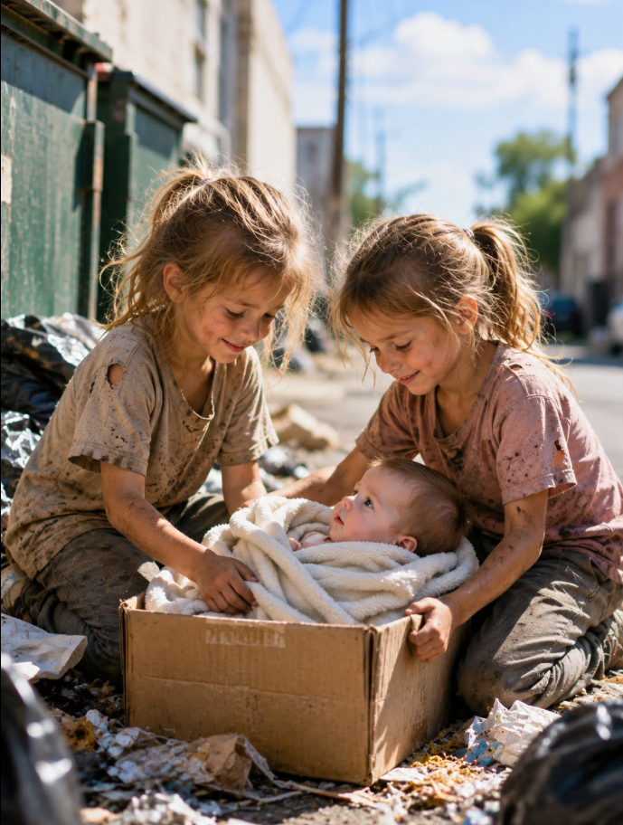 Garbage-Picking Twins Rescue an Abandoned Baby — Not Knowing He's a Billionaire's Son...