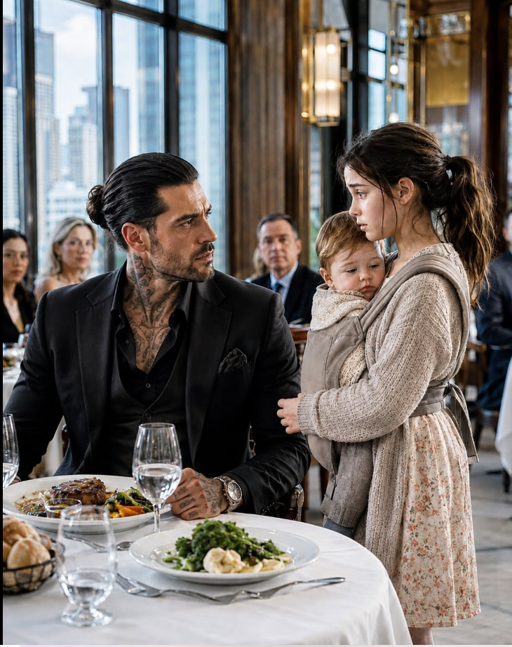 I walked into one of Manhattan’s most expensive restaurants with a hungry baby strapped to my chest and asked a stranger if we could eat whatever he left behind. I had no idea the irritated man staring back at me was an mafia boss—or that my quiet request was about to expose just how desperate life had become.