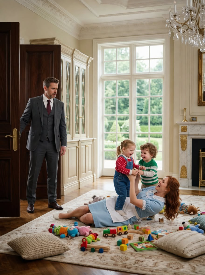 Millionaire Father Pretended To Leave For A Business Trip — But He Secretly Returned Home And Hid In His Own Living Room To Catch The New Nanny In The Act… What She Was Doing With His Twin Sons Left Him Frozen