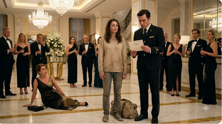 The heavy silence that had fallen over the grand lobby of the Valle Grand Hotel felt thick enough to suffocate.