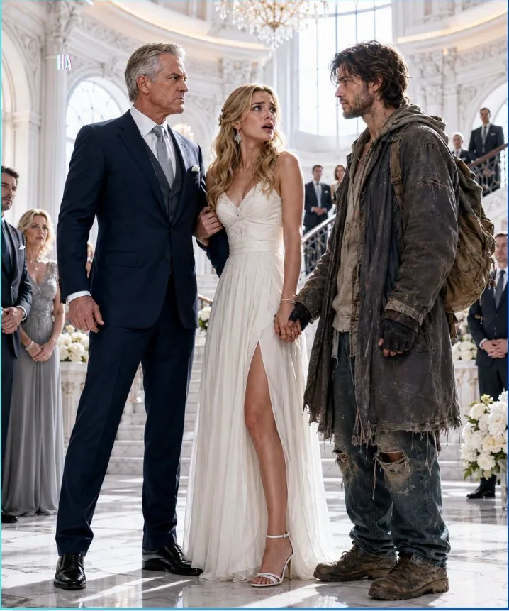 The driver, Daniel, returned twenty minutes later. The man he led into the grand foyer looked smaller than the high ceilings of the mansion, as though the weight of the rain-soaked wool coat was pressing him down into the polished Italian marble.