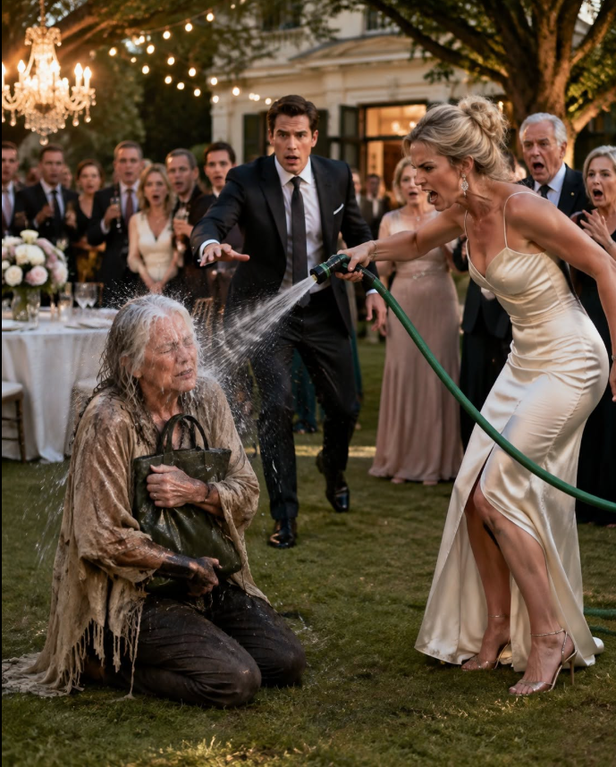 During my son's betrothal celebration, his future bride sprayed me with a garden hose before thirty onlookers, sneering, "Beggars have no place at weddings here." I merely held my grocery tote close to my chest, keeping my phone's camera rolling, waiting for the moment she realized her true identity.
