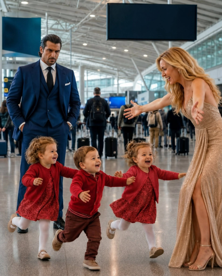 1.He Told Me to Raise the Baby Alone—Eighteen Months Later, He Saw Three Toddlers at Boston Logan Airport and Realized What He Had Lost
