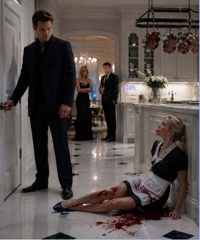 The Ruthless Mafia Boss Locked the Kitchen Door When He Found His Maid Bleeding, but the Name She Whispered Exposed the Betrayal Hiding Inside His Own House
