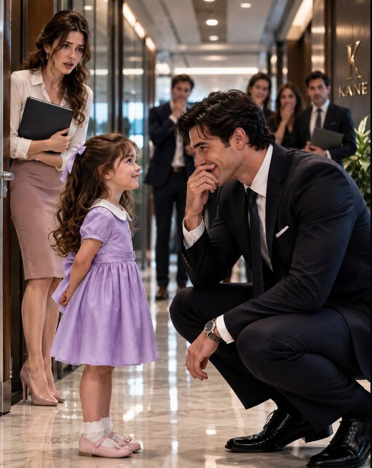 “You’re too handsome to be alone,” my six-year-old daughter announced in the middle of the executive hallway, staring straight at the coldest billionaire in Manhattan. “I think you should be my daddy.” Every person around us froze, while I stood there absolutely certain my career had just ended.