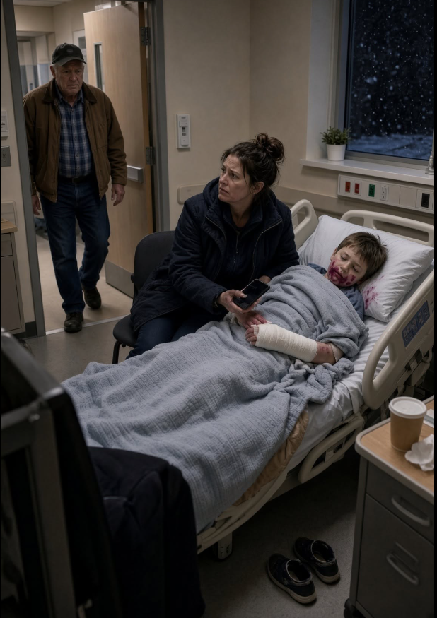 My father-in-law, Harlan, threw my nine-year-old son out into a blizzard after his cousin lied about him stealing forty dollars from her purse.