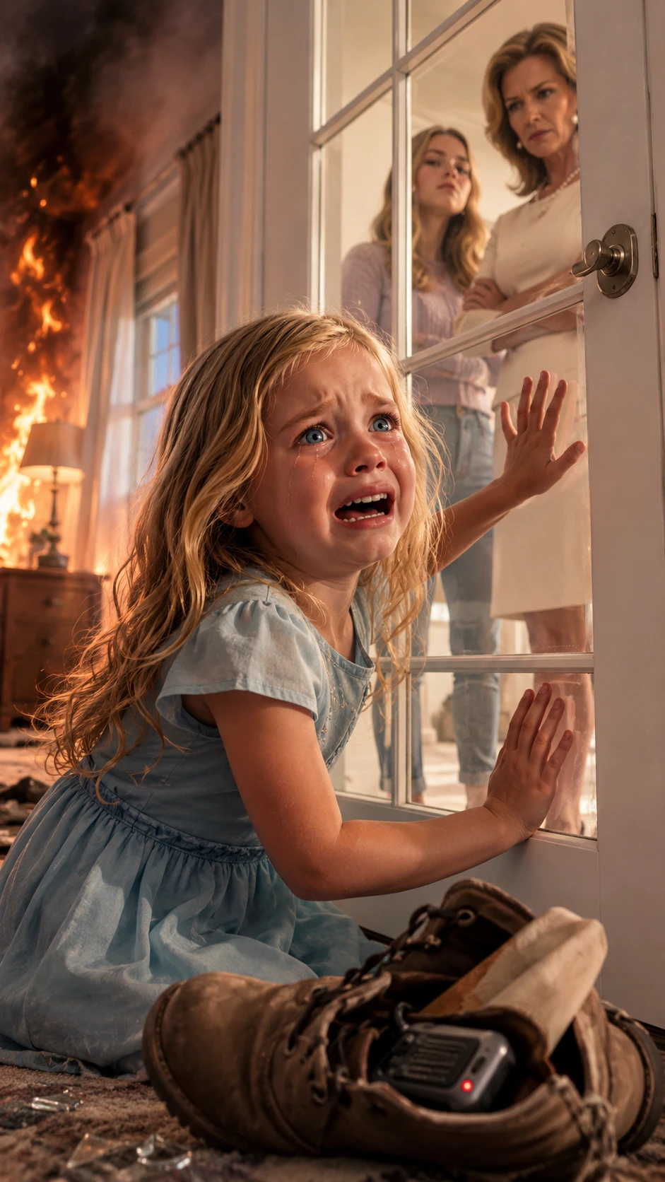 “My sister locked the bedroom door from the outside.