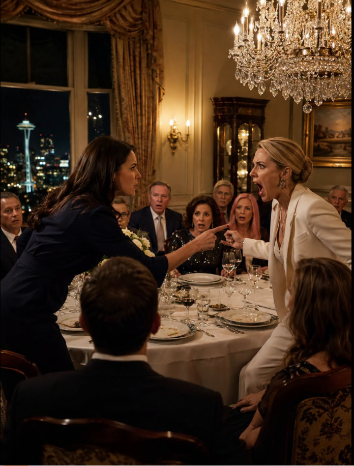 “Say sorry to my sister or leave my house,” my husband told me after Cassandra mocked me at his parents’ anniversary dinner. I stood up without raising my voice, walked toward her chair, and refused to apologize. What Calvin didn’t know was that I had already traced $20 million through her company—and one guest at the table had just received the records.