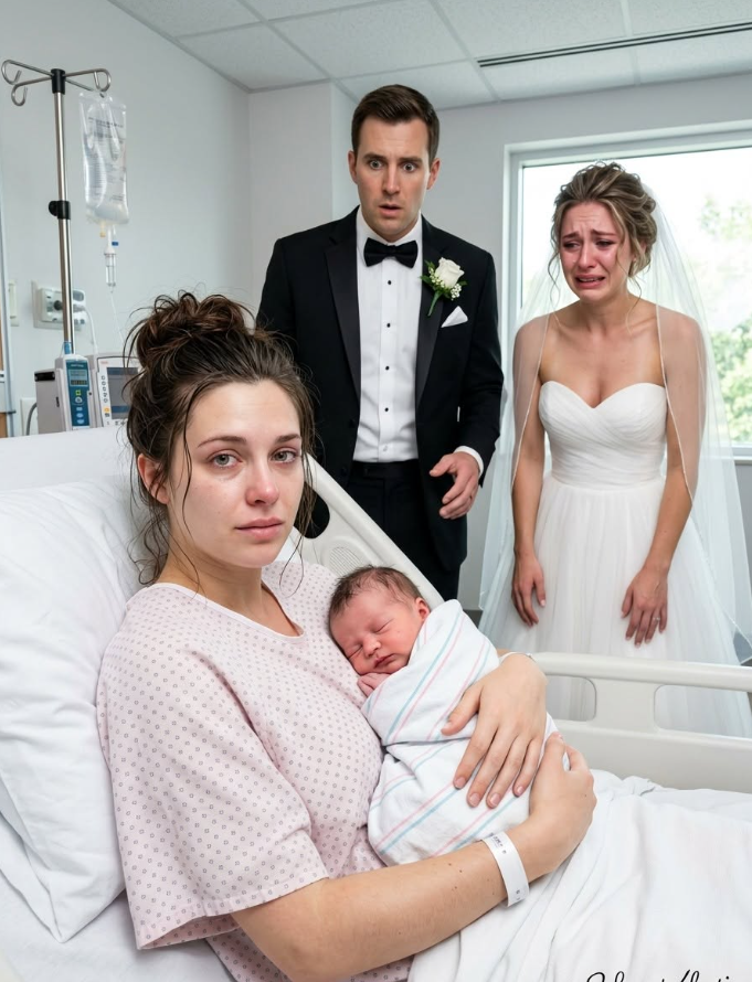 Two hours after my ex-husband said “I do,” he walked into my hospital room with his bride still wearing her wedding dress. I had just given birth. He wasn’t there to meet our daughter. He was there to make me sign an NDA. But ten minutes later, his face went pale, his new bride looked terrified, and neither of them was prepared for what came next...