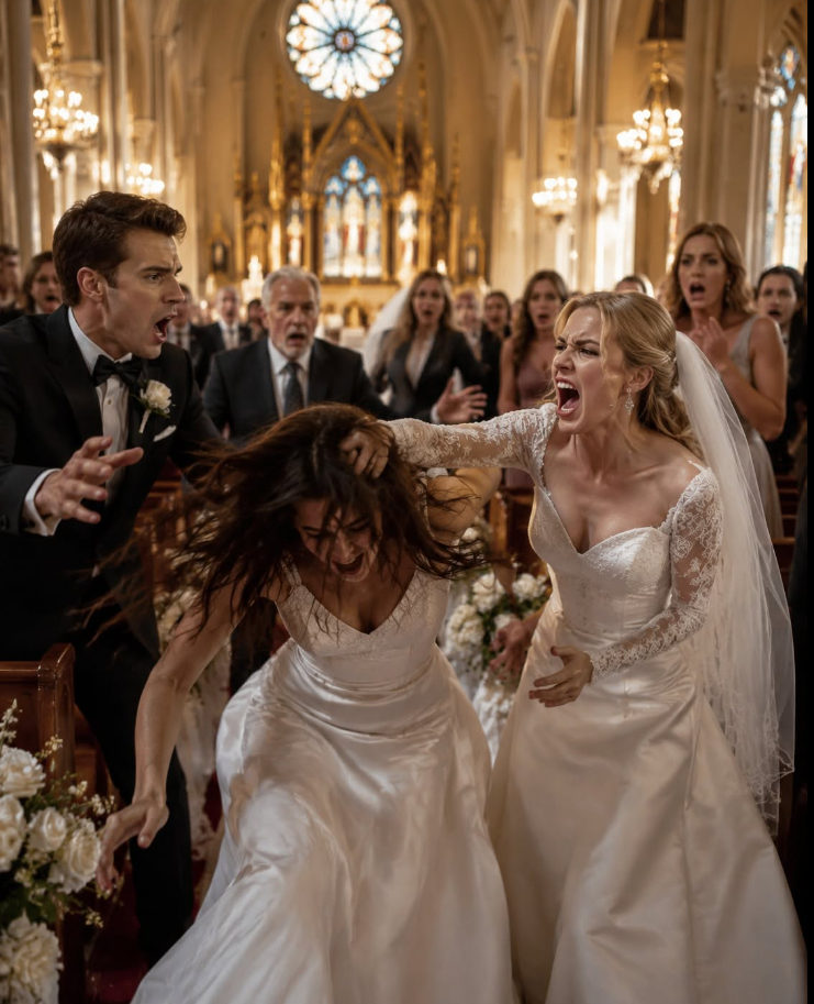 "“Let me have him—I’m pregnant,” my sister announced as she walked down the aisle at my wedding in a dress nearly identical to mine, expecting me to fall apart, but instead I looked toward the billionaire who had agreed to officiate the ceremony, smiled, and said, “Since today’s plans have changed, how about you marry me instead?”—and suddenly nobody in the room knew where to look.