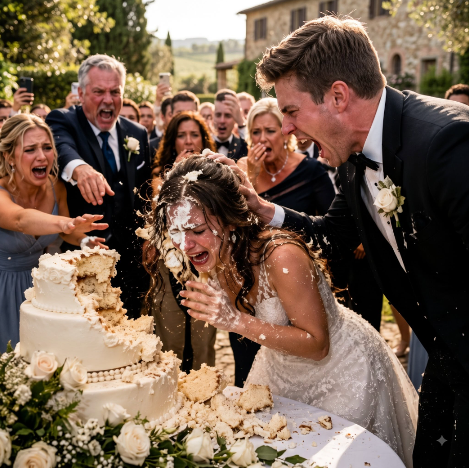My Husband Smashed My Face Into Our Wedding Cake In Front Of 250 Guests. Standing There In Tears, I Ended The Marriage Before It Truly Began.