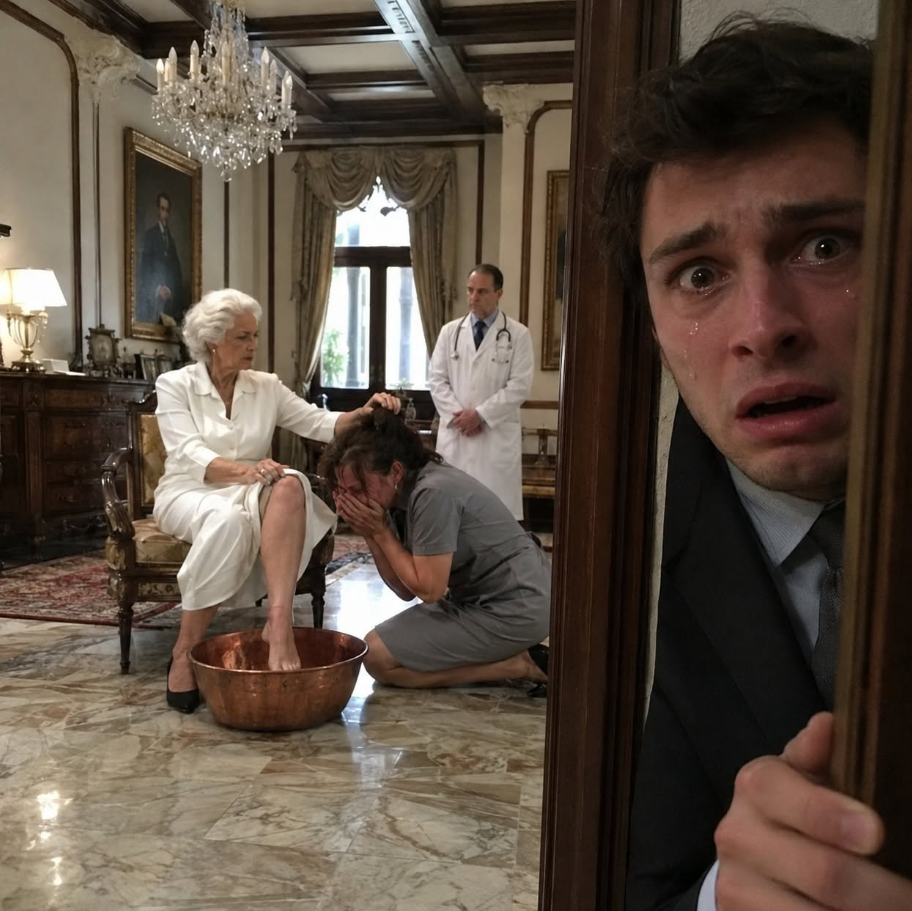 At exactly 9:00 a.m., I walked into my family's mansion expecting an ordinary visit. Instead, I found my pregnant wife on her knees, sobbing on the marble floor while my mother screamed insults at her