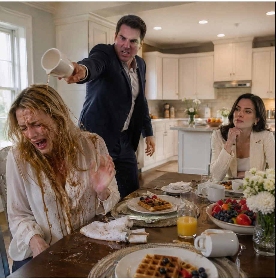 Breakfast ended the moment my husband hurled a mug of scalding coffee into my face because I refused to hand my inheritance bank card to his sister