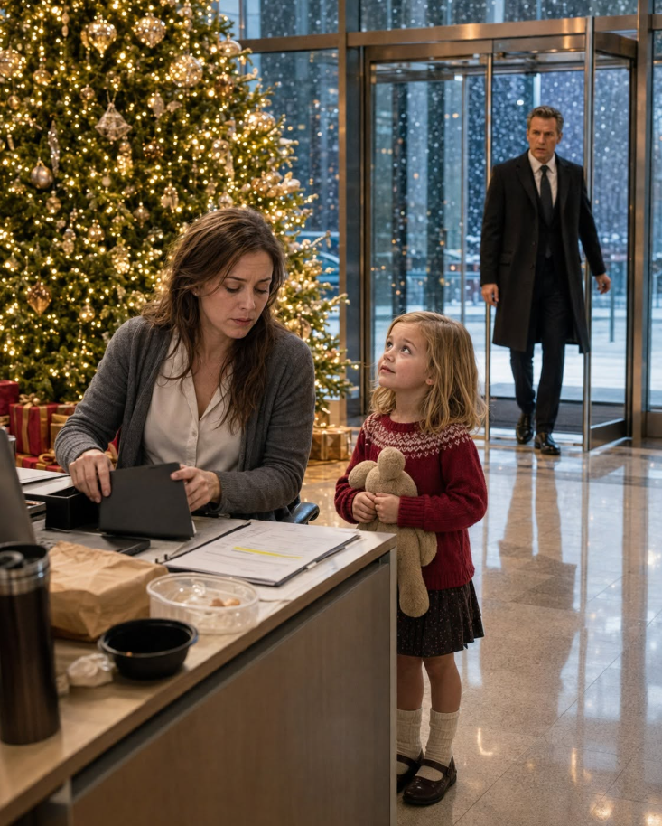 WORKING ON CHRISTMAS EVE WITH HER CHILD, A POOR MOM IS STUNNED WHEN A BILLIONAIRE APPEARS