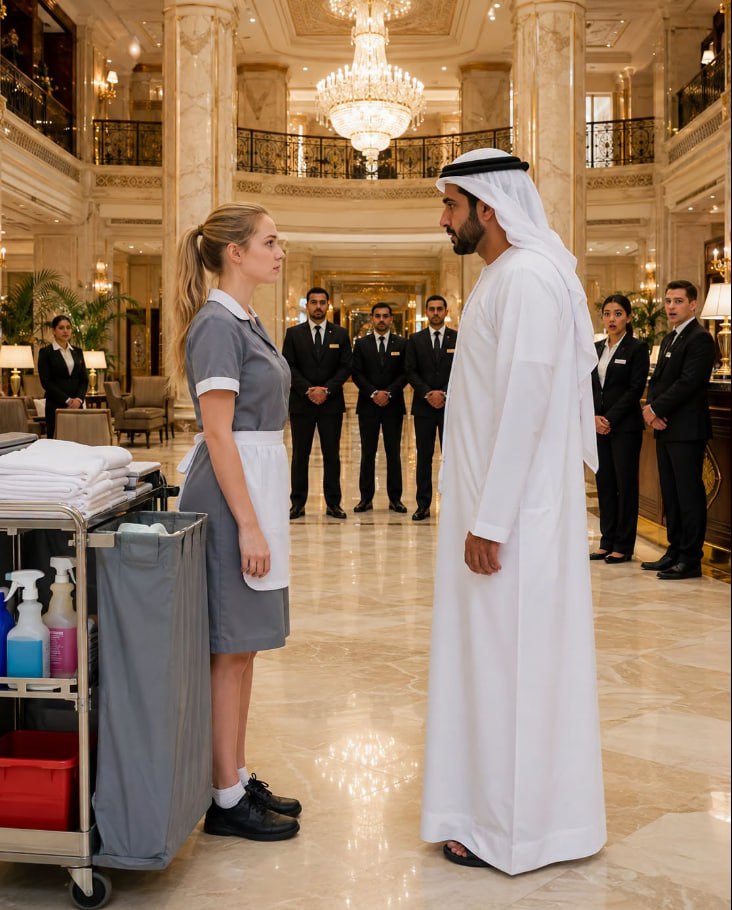 A man spoke in Arabic… and the cleaning lady responded in a way that left everyone speechless…