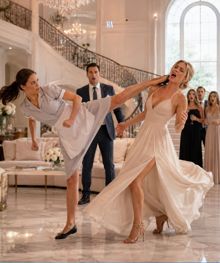 The Billionaire’s Fiancée Laughed When the Maid Walked In, but One Flying Kick Exposed the Secret She Had Buried for Years