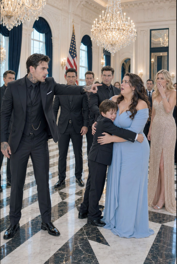 The Mafia Boss Ordered the Plus-Size Woman Out of His Mansion in Front of Everyone—Then His Missing 8-Year-Old Son Ran Past His Father, Wrapped His Arms Around Her and Cried “Mom!”…