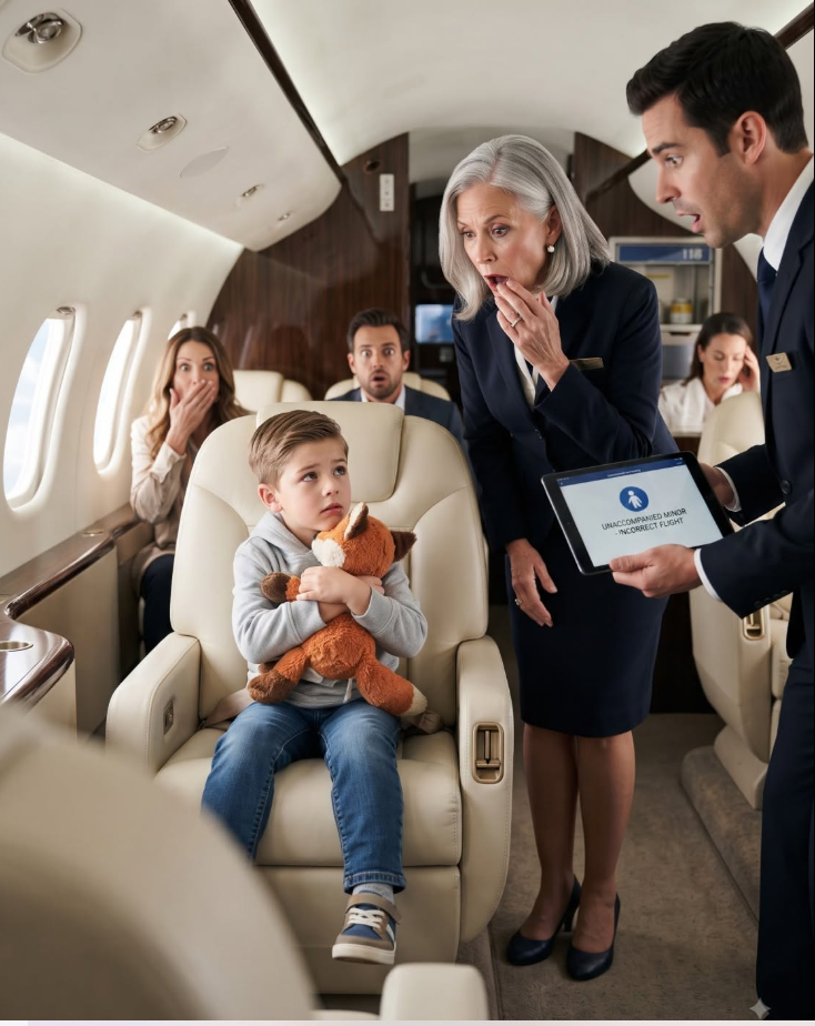 A senior flight attendant decided a quiet five-year-old boy couldn't possibly belong in first class and tried to remove him from the seat printed on his ticket. She was certain his ordinary clothes proved she was right—until I checked the passenger manifest, saw the name attached to Seat 1A, and realized she'd just confronted the one child nobody on our crew should have treated that way.