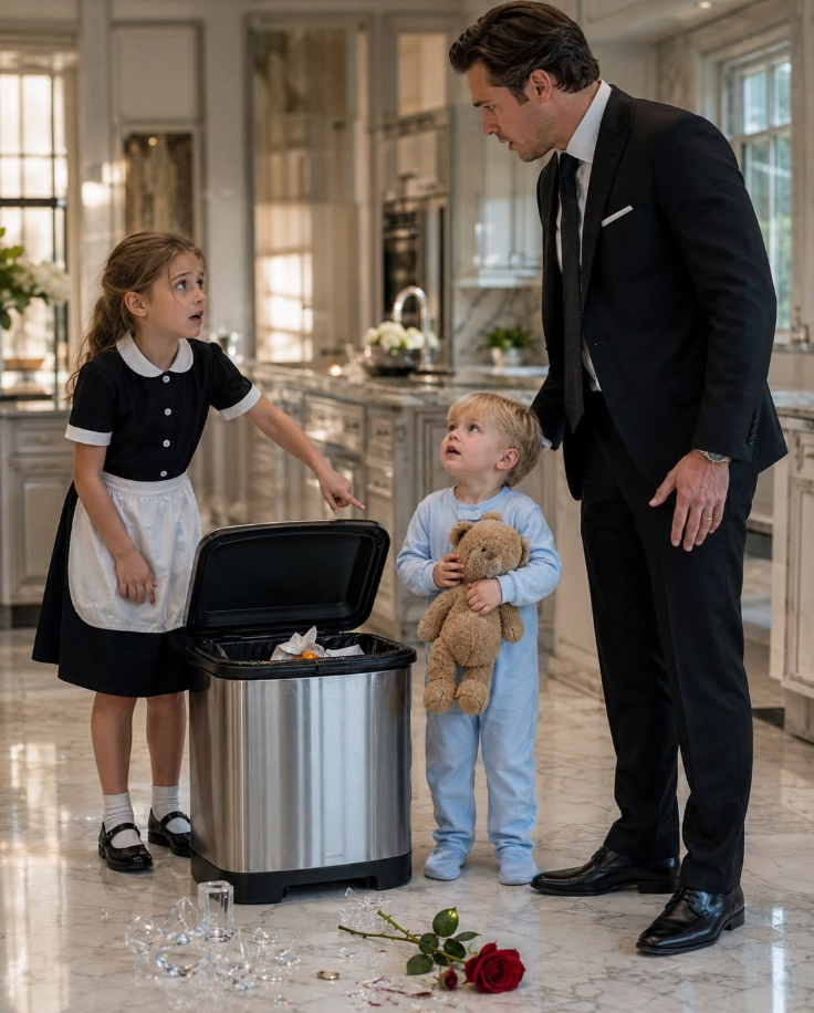"Sir, I Found Your Son in the Trash Bin by the Kitchen," the Maid's Little Girl Said