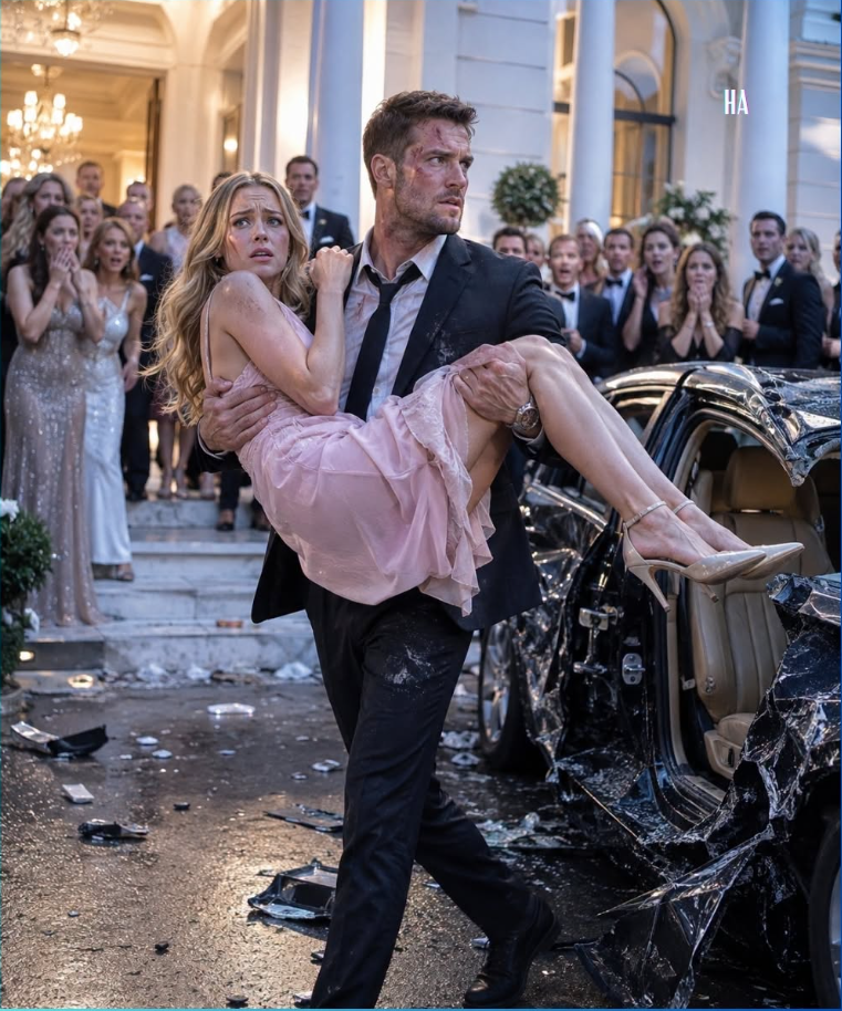 She Mocked Her Poor Single Dad Bodyguard in Front of Two Hundred Guests Until He Carried Her Out of a Crushed Car