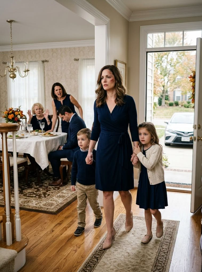 My Sister-in-Law Slapped Me at My Own Anniversary Dinner Because I Served Myself First, and My Husband Kept Staring at His Plate. So I Struck Her Once in Return, Took My Children, and Walked Out. Eleven Days Later, My Attorney Opened Four Years of Bank Statements and Found the First Transfer My Husband Never Thought I Would Discover.