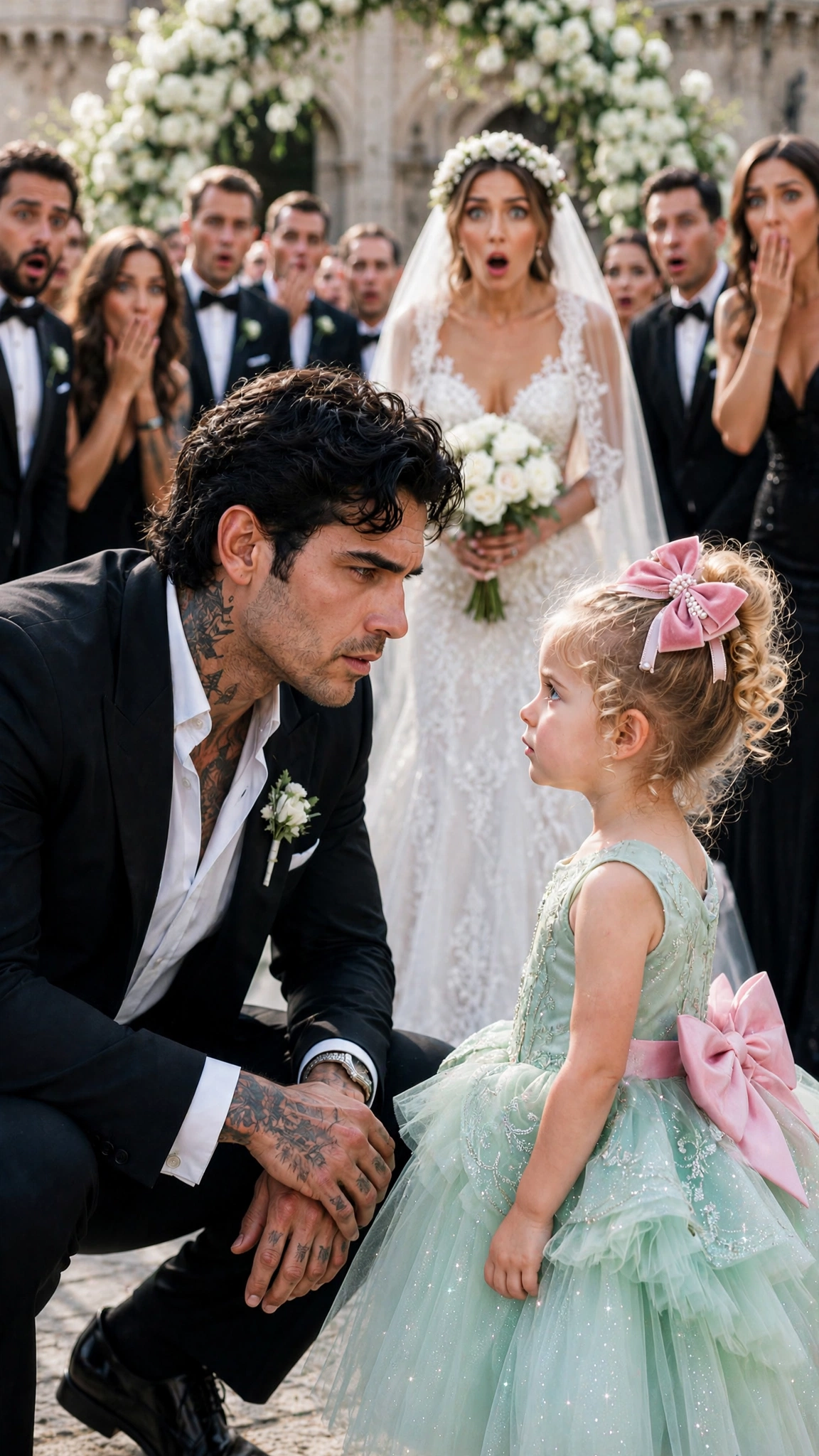 The Maid’s Little Girl Interrupted the Mafia Boss’s Wedding to Expose the Bride—And Triggered the Fall of an Empire