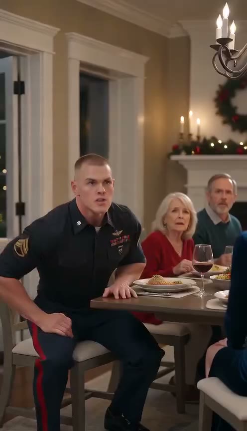 My Sister Slapped My Baby at Christmas Dinner, Then My Soldier Husband Stood Up...